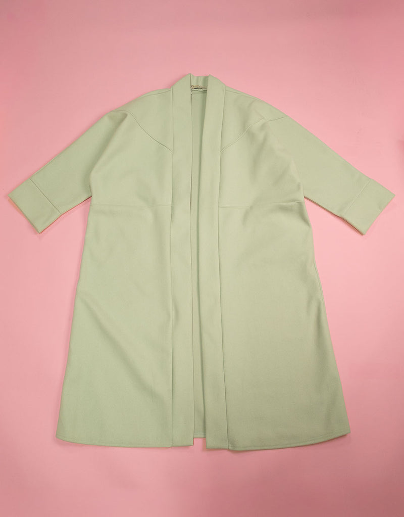 Oversized open coat
