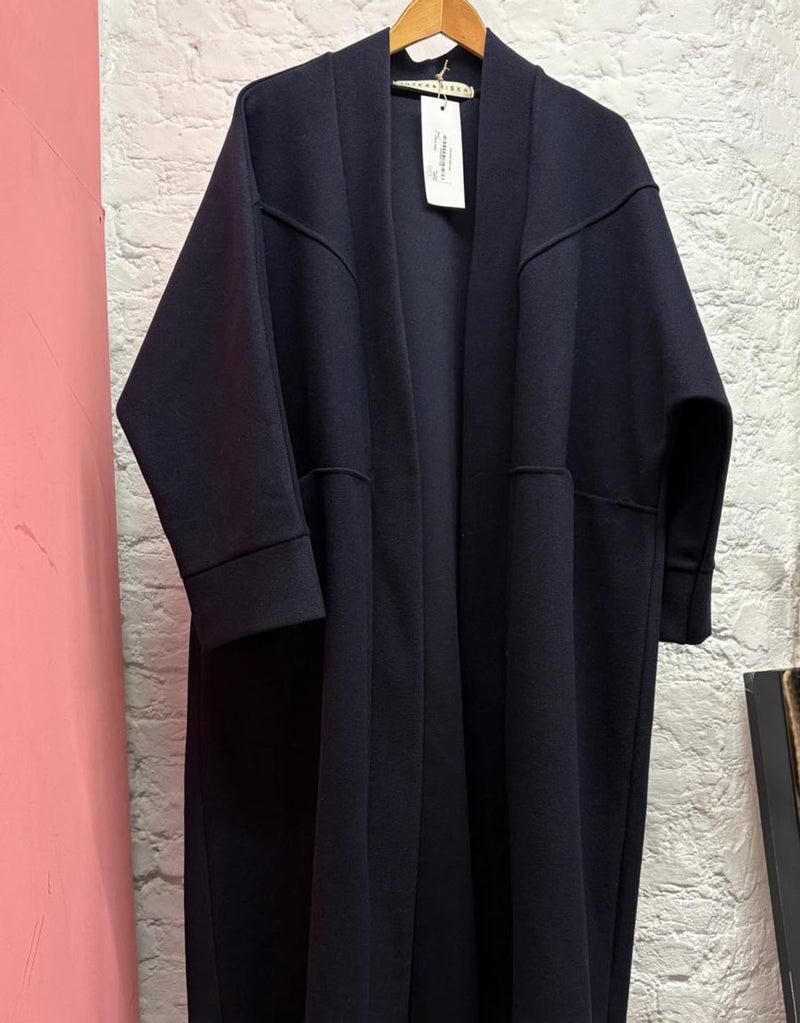 Oversized open coat