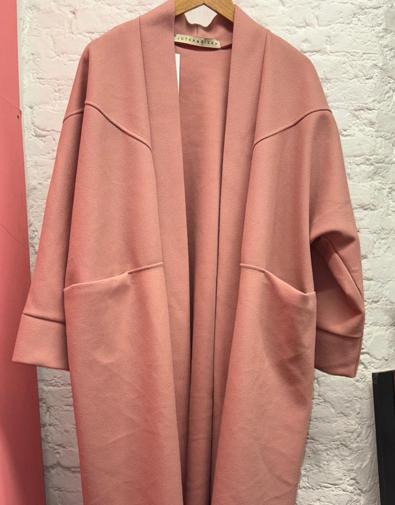 Oversized open coat