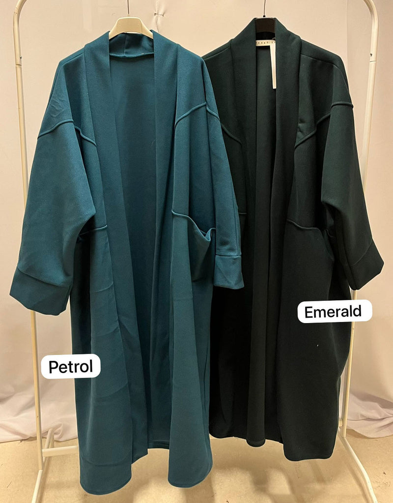 Oversized open coat