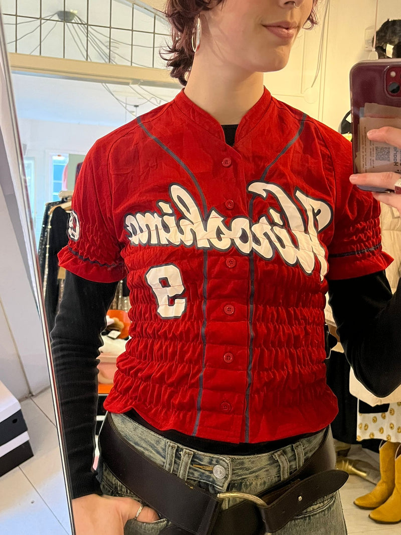 Vintage customized sporty button top