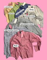 Vintage customized Ralph Lauren back tie long sleeve blouse