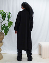 Oversized open coat