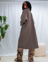 Oversized open coat