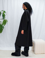 Oversized open coat