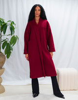 Oversized open coat