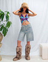 Butterfly sequin top