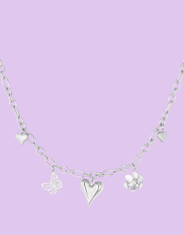 Playful charms necklace