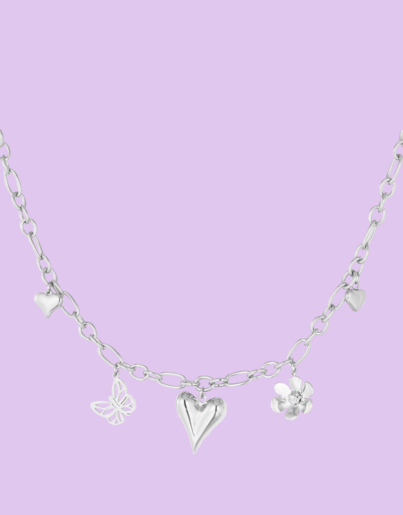 Playful charms necklace