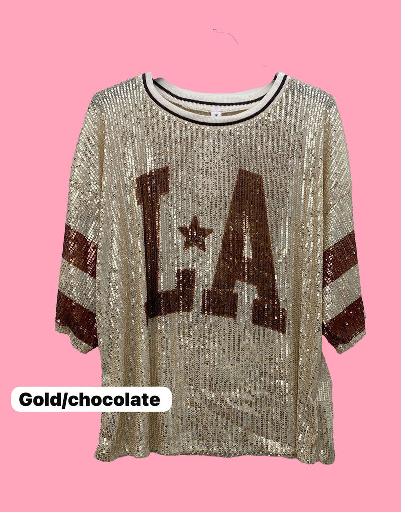 Sequin LA T-shirt