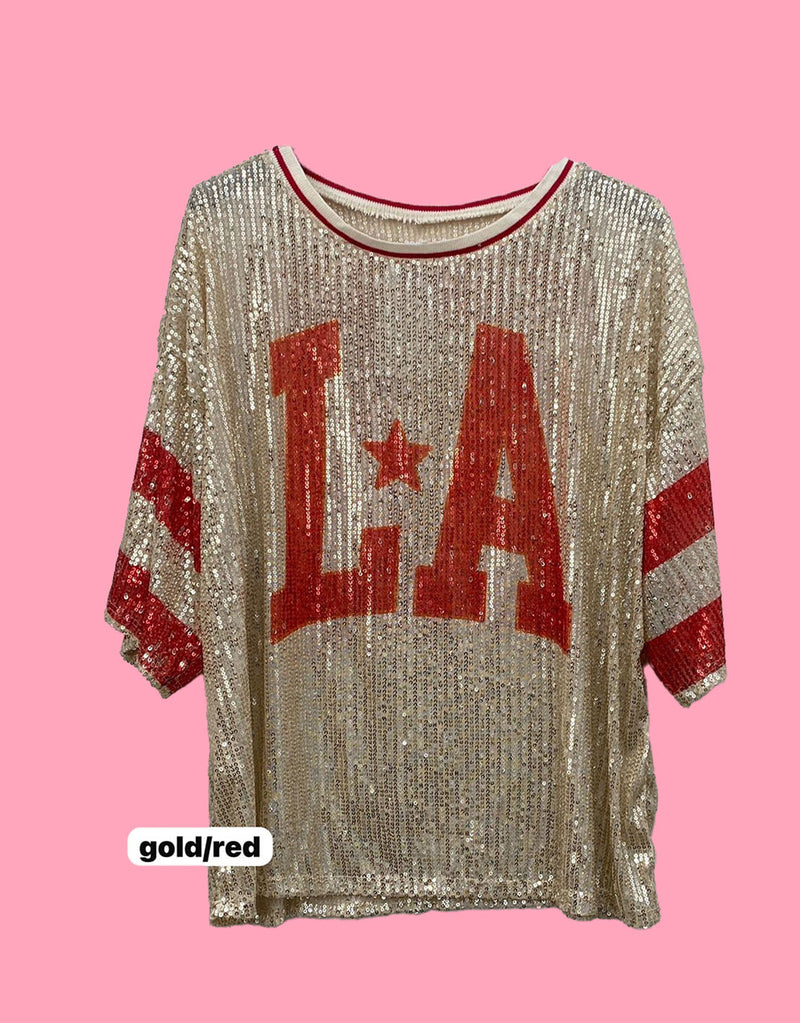 Sequin LA T-shirt