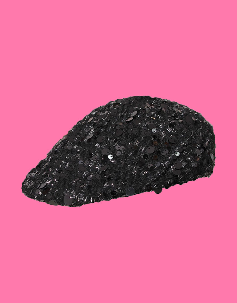 Sequin beret