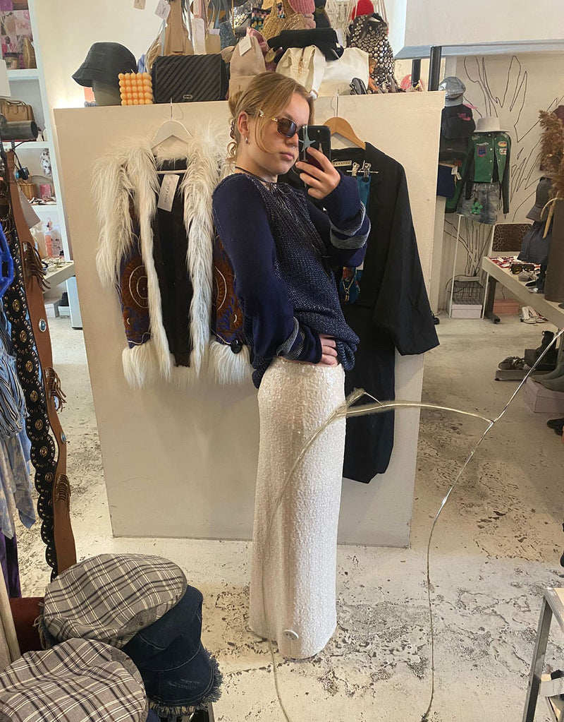 Sequin festive skirt