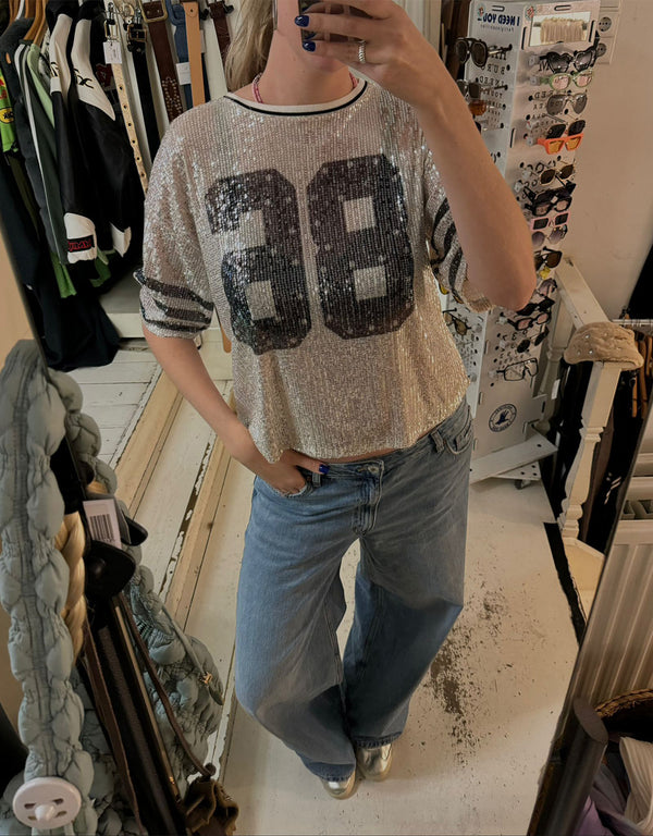 Sequin sporty 86 top