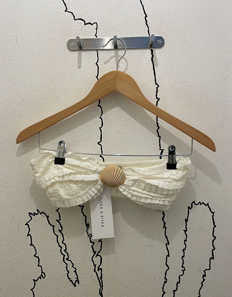 Shell bandeau top