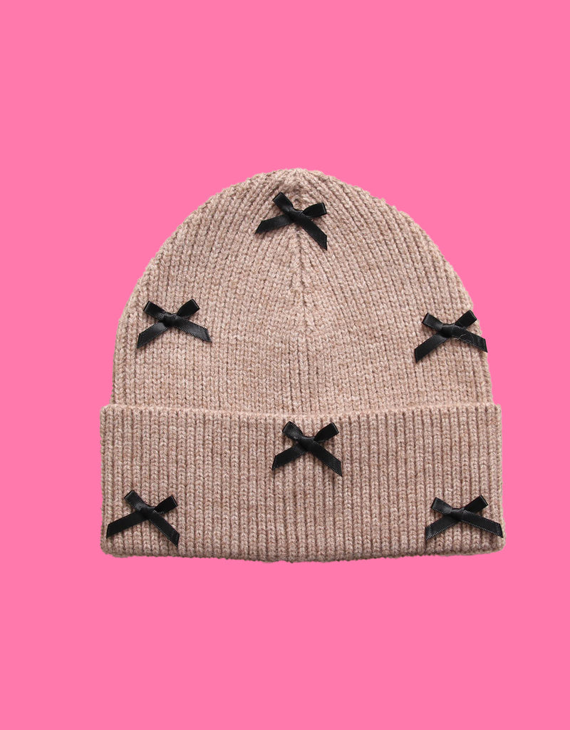 Small bows beanie