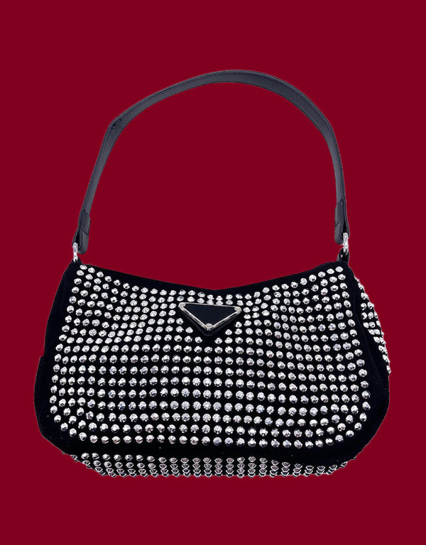 Sparkly round hand bag