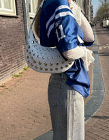 Sparkly wide leg jeans