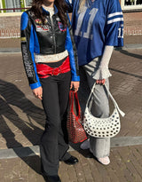 Sparkly wide leg jeans