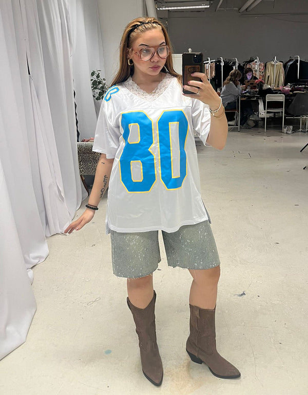 Sporty 08 lace detail T-shirt