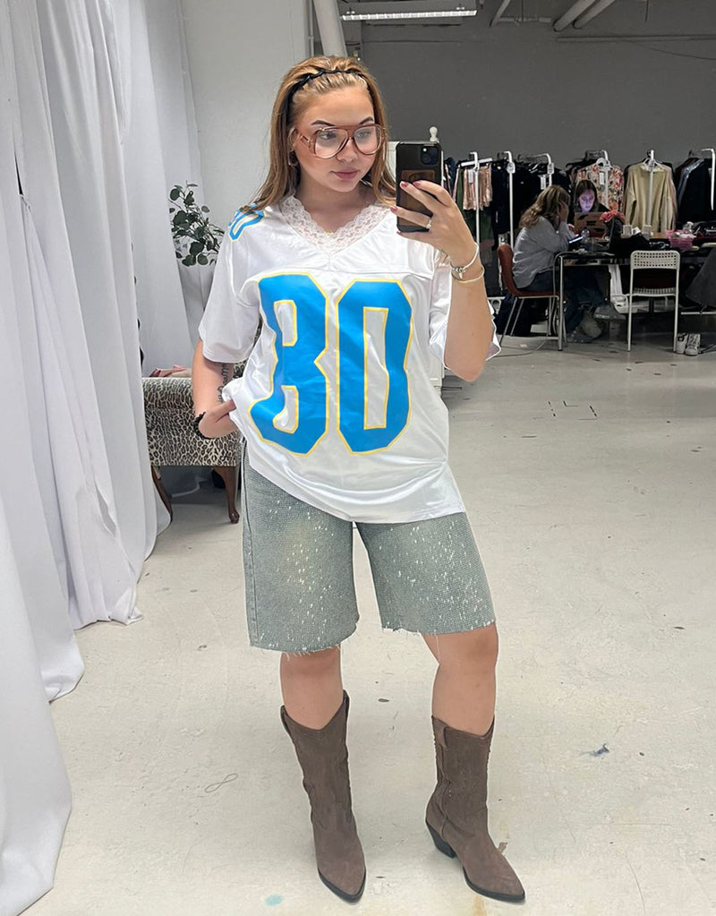 Sporty 08 lace detail T-shirt
