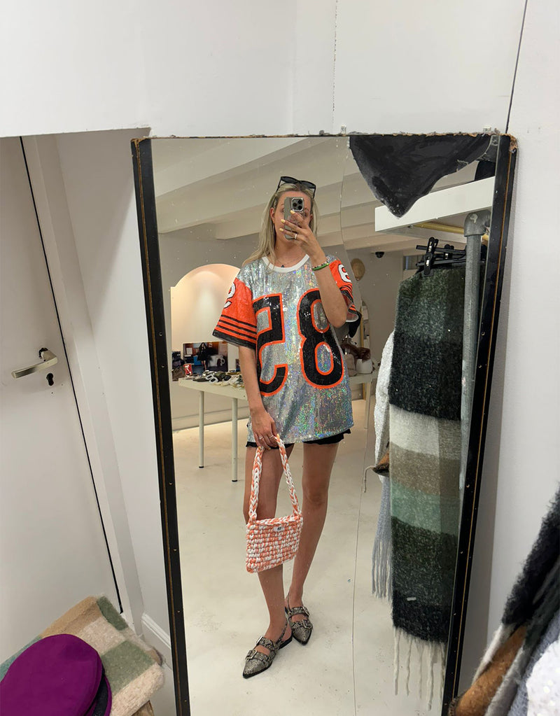 Sporty sequin 85 T-shirt dress