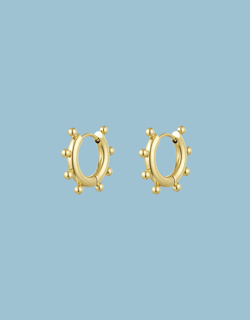 Tiny dots hoop earrings