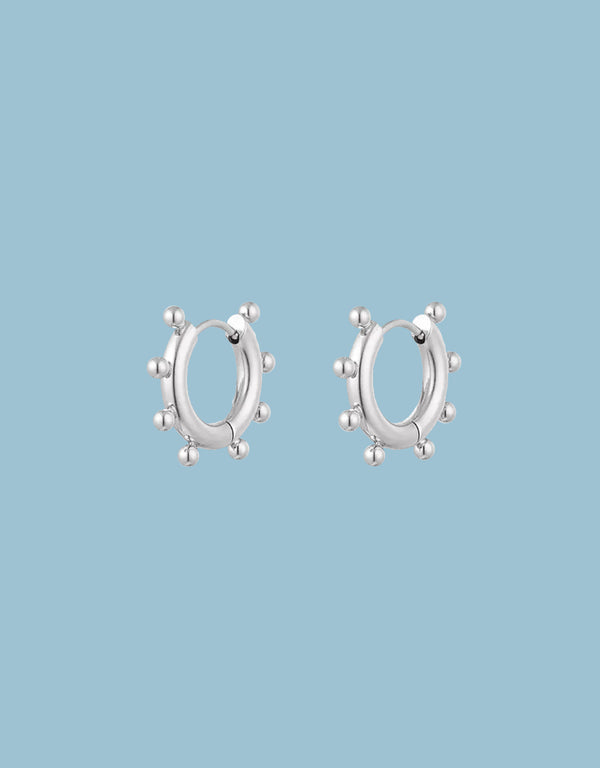 Tiny dots hoop earrings