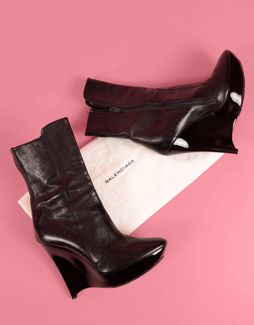 Balenciaga wedge boots clearance