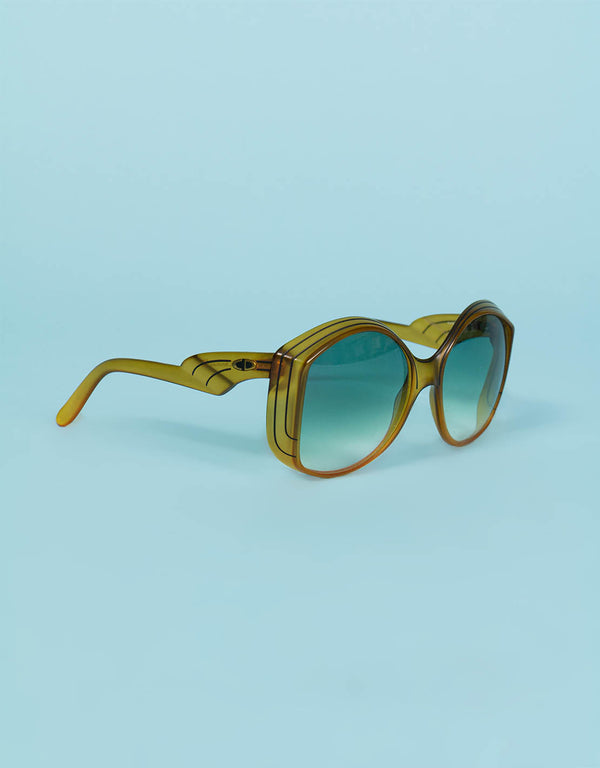 Vintage Christian Dior 2041 10 matte optyl 1970s sunglasses