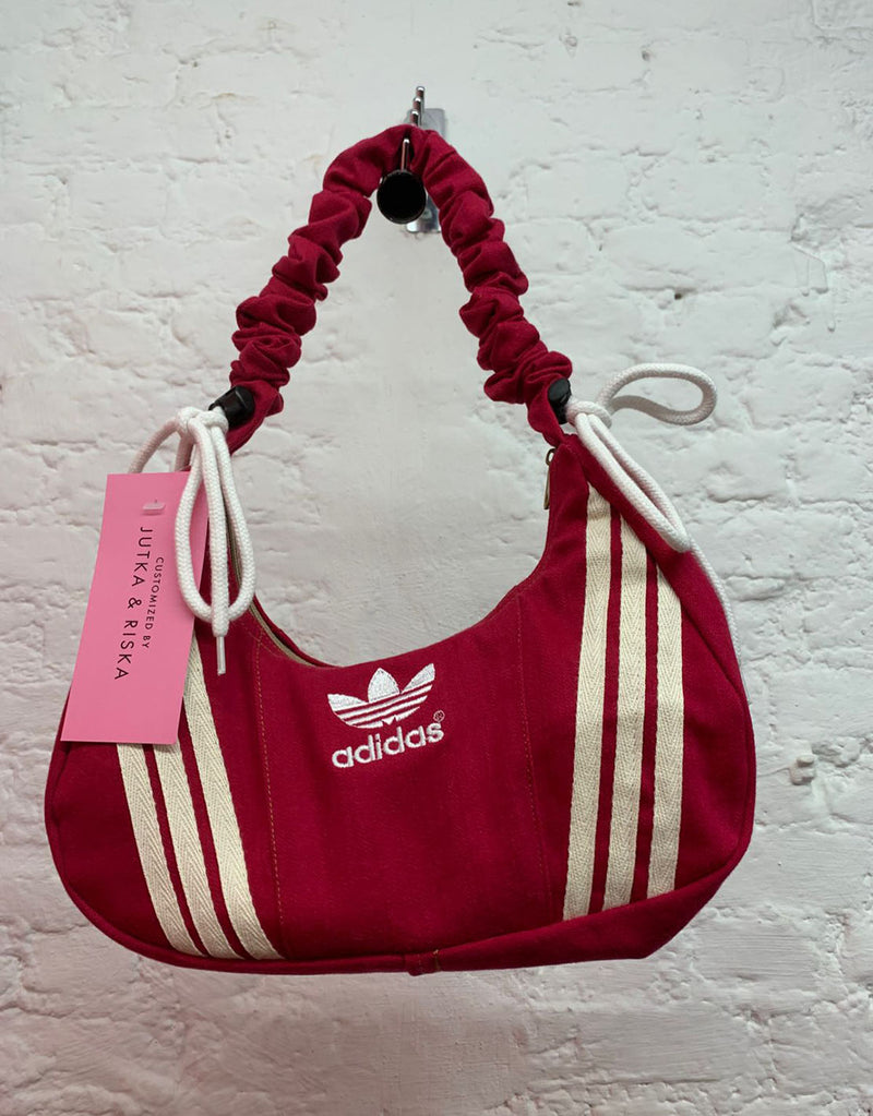 Vintage customized Adidas adjustable bag with bows