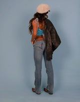 Vintage customized Nike adjustable corset top
