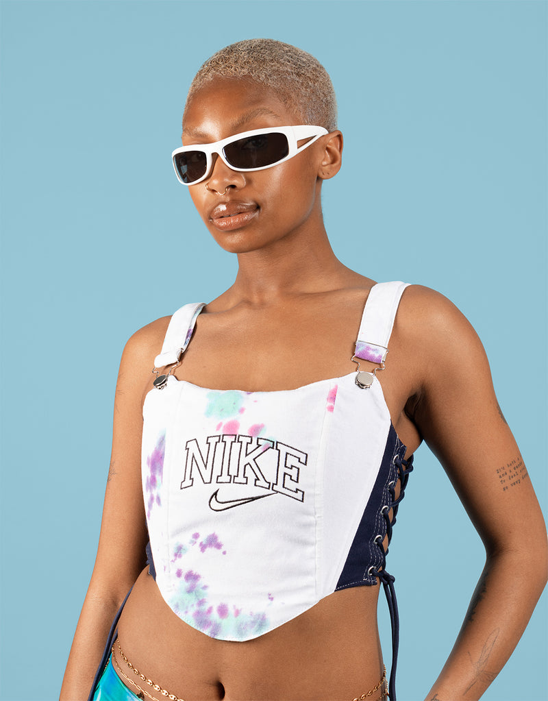 Nike tie dye crop top top