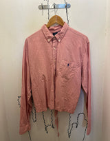 Vintage customized Ralph Lauren back tie long sleeve blouse