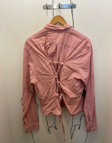 Vintage customized Ralph Lauren back tie long sleeve blouse