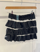 Vintagecustomizedlacelayeredsportyskirt_Darkgrey_whiteI_1