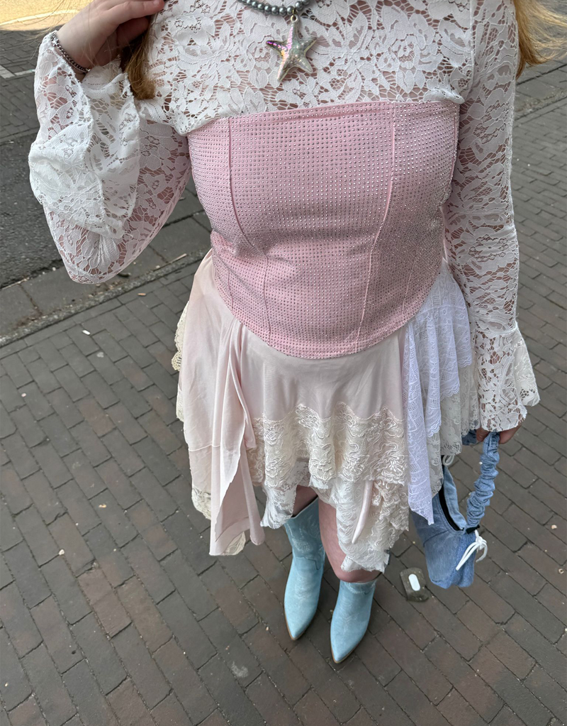Vintage customized mermaid lace skirt