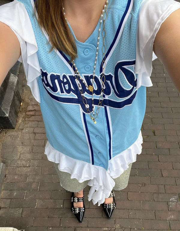 Vintage customized mermaid sports jersey