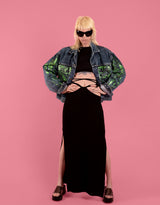 Vintage customized metallic Levi’s jacket