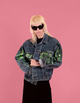 Vintage customized metallic Levi’s jacket