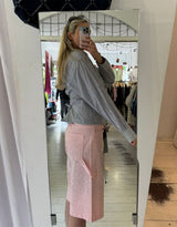 Vintage customized Ralph Lauren back tie long sleeve blouse