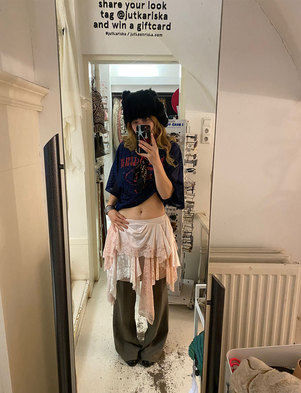 Vintage customized mermaid lace skirt