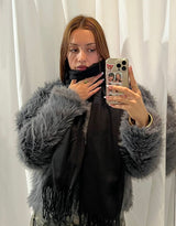 Wool blend classic scarf