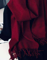 Wool blend classic scarf