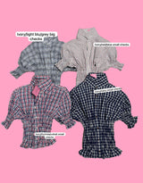 Vintage customized Ralph Lauren smocked check top