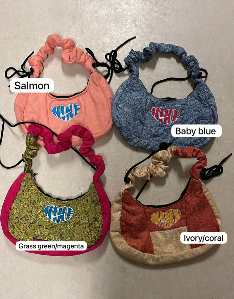 Vintage customized heart Nike bag