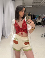 Butterfly sequin top