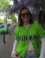 Button down sporty shirt