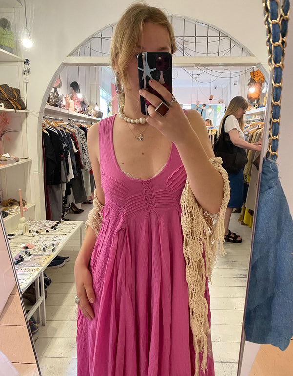 Free people flowy lace detail dress