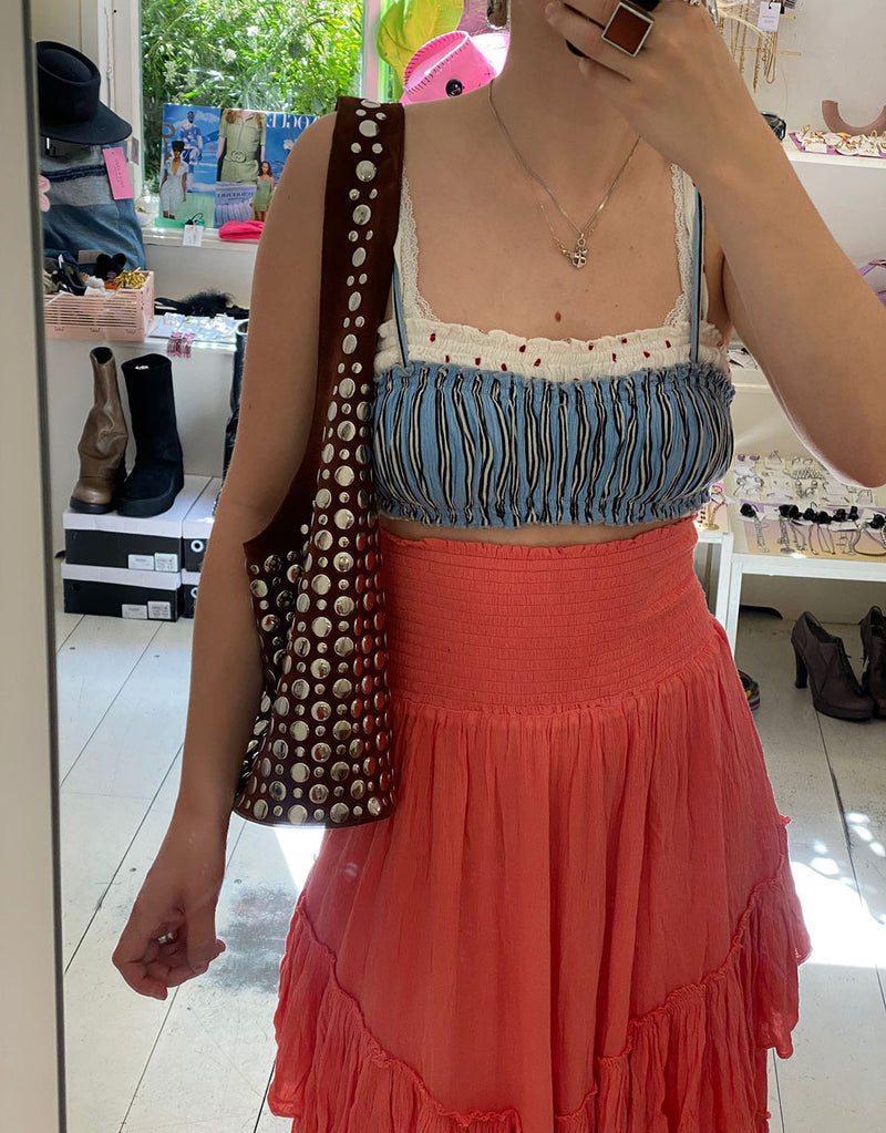 Free people flowy layered skirt